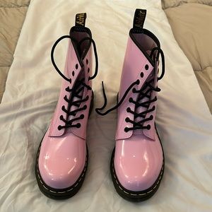 Dr. Martens pale pink Patent Leather 1460 W Boot
